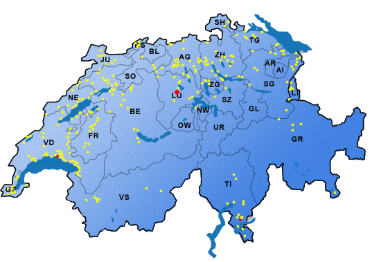 Karte Schweiz